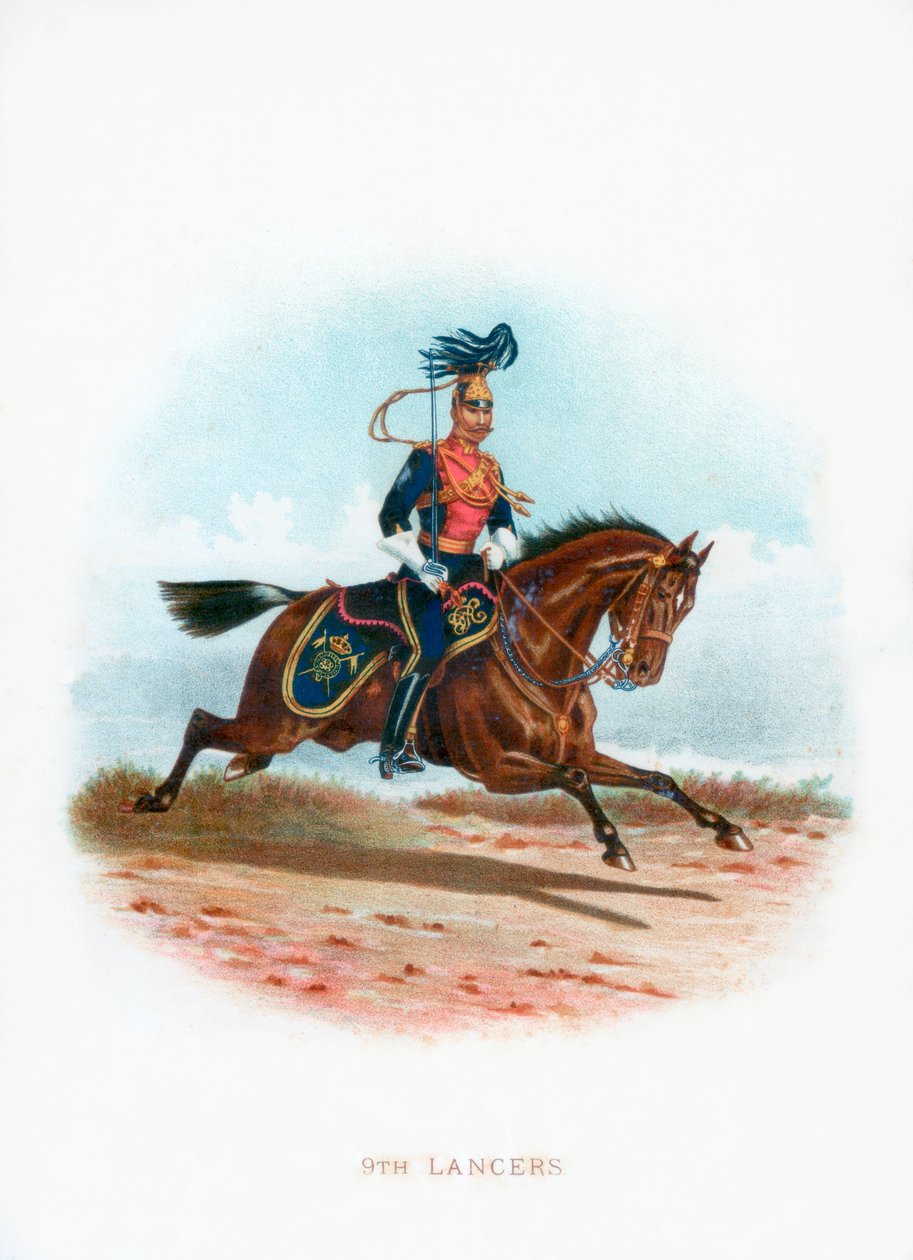 9:e Lancers, 1889 av Unbekannt