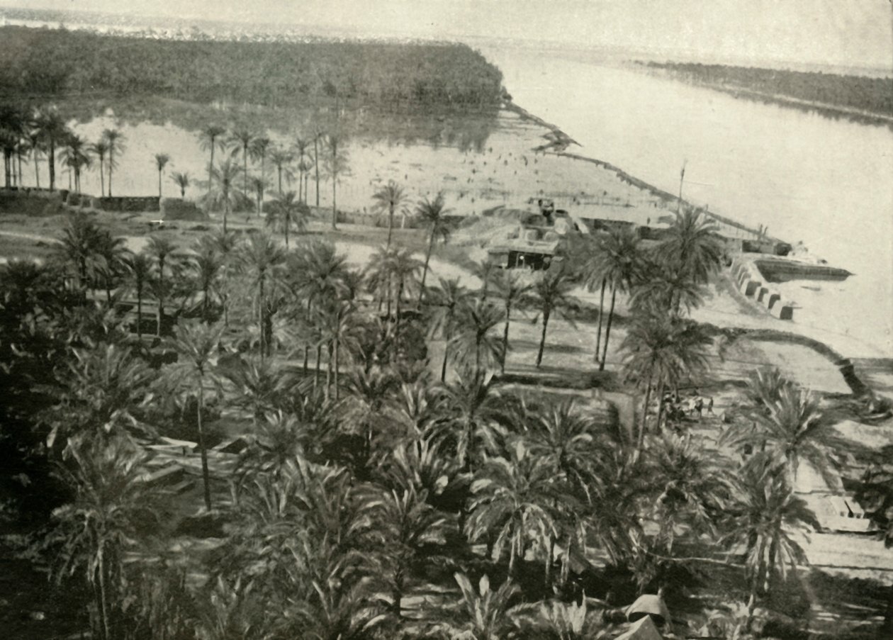 En brittisk position vid floden Tigris, 1919. av Unbekannt