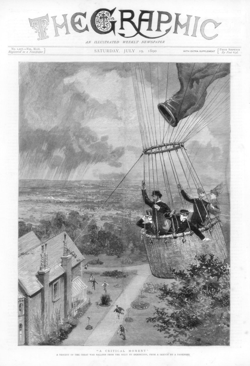 Ett kritiskt ögonblick, 1890 av Unbekannt