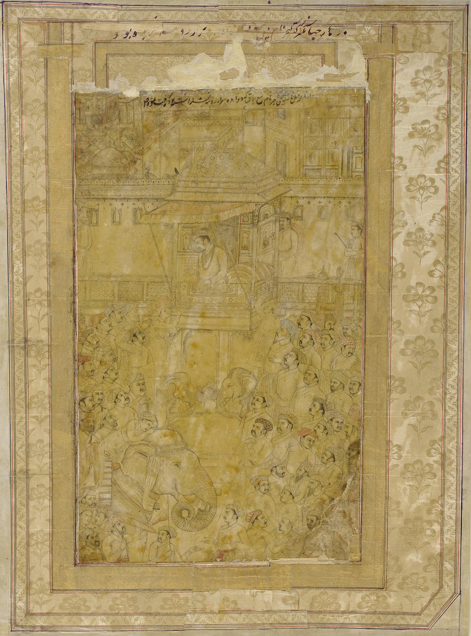 En Darbar av Jahangir, tidigt 1600-tal. av Unbekannt