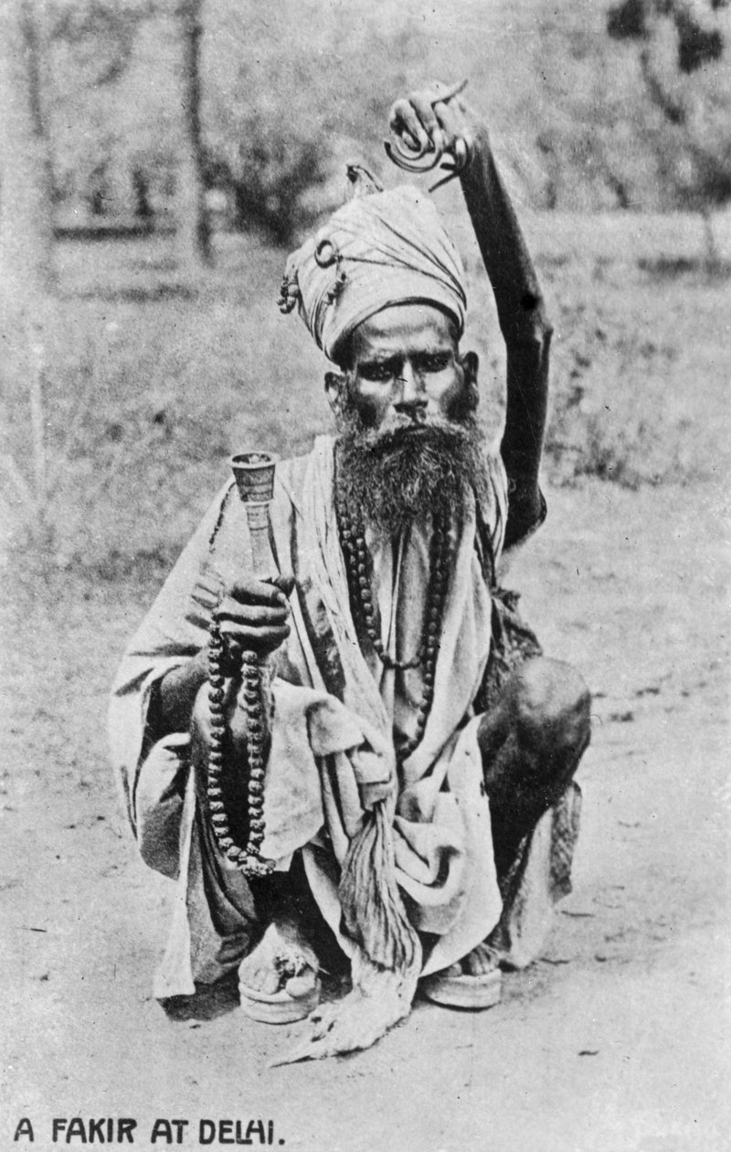 En fakir i Delhi, 1900-talet av Unbekannt