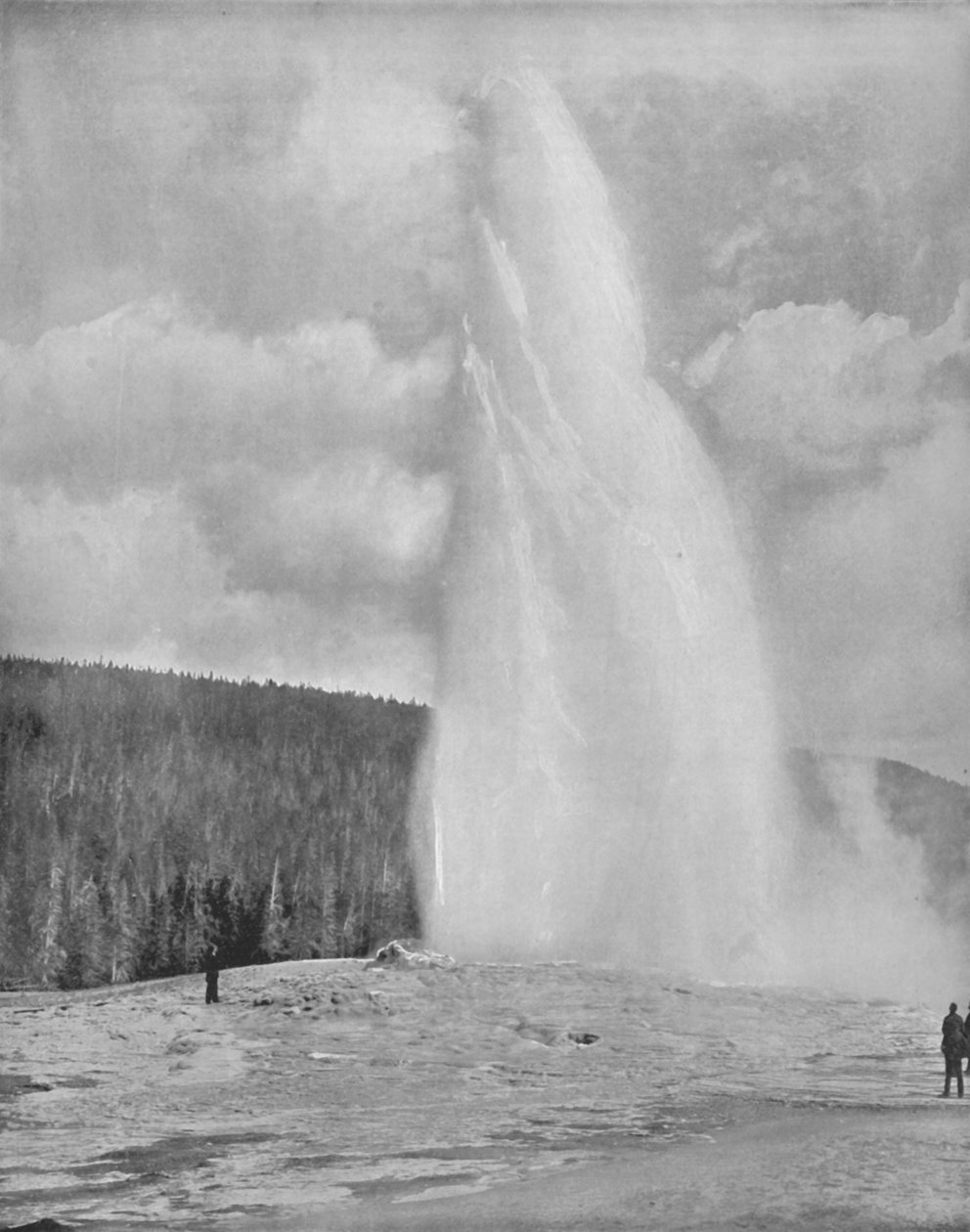 En gejser i Yellowstone Park, 1800-talet av Unbekannt