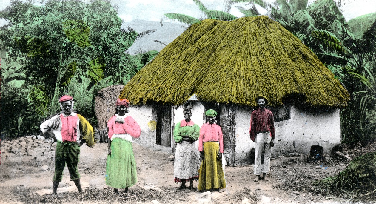En jamaicansk by, ca 1900-talet av Unbekannt