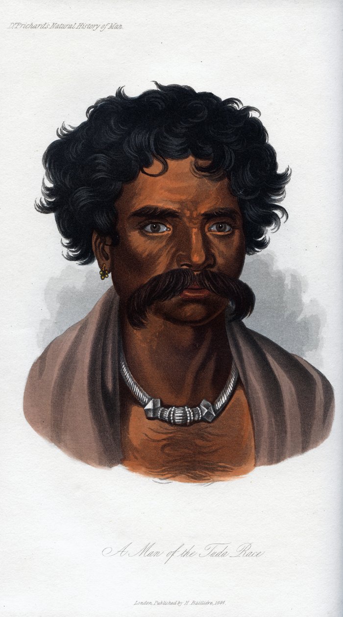 A Man of the Tuda Race, 1848 av Unbekannt