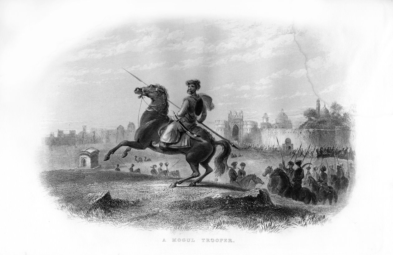 En mogulsoldat, 1800-talet av Unbekannt