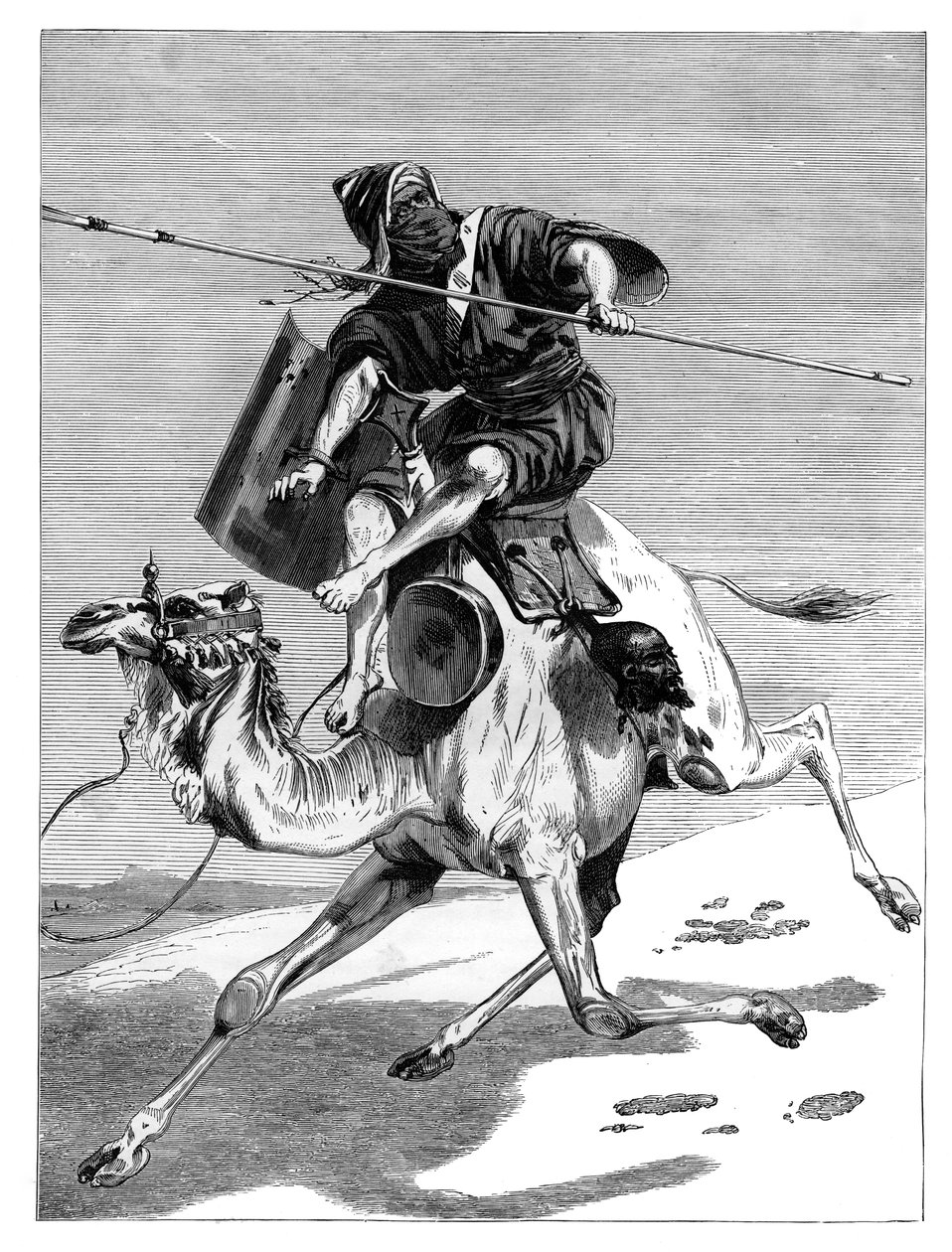 En morisk krigare, c1890 av Unbekannt