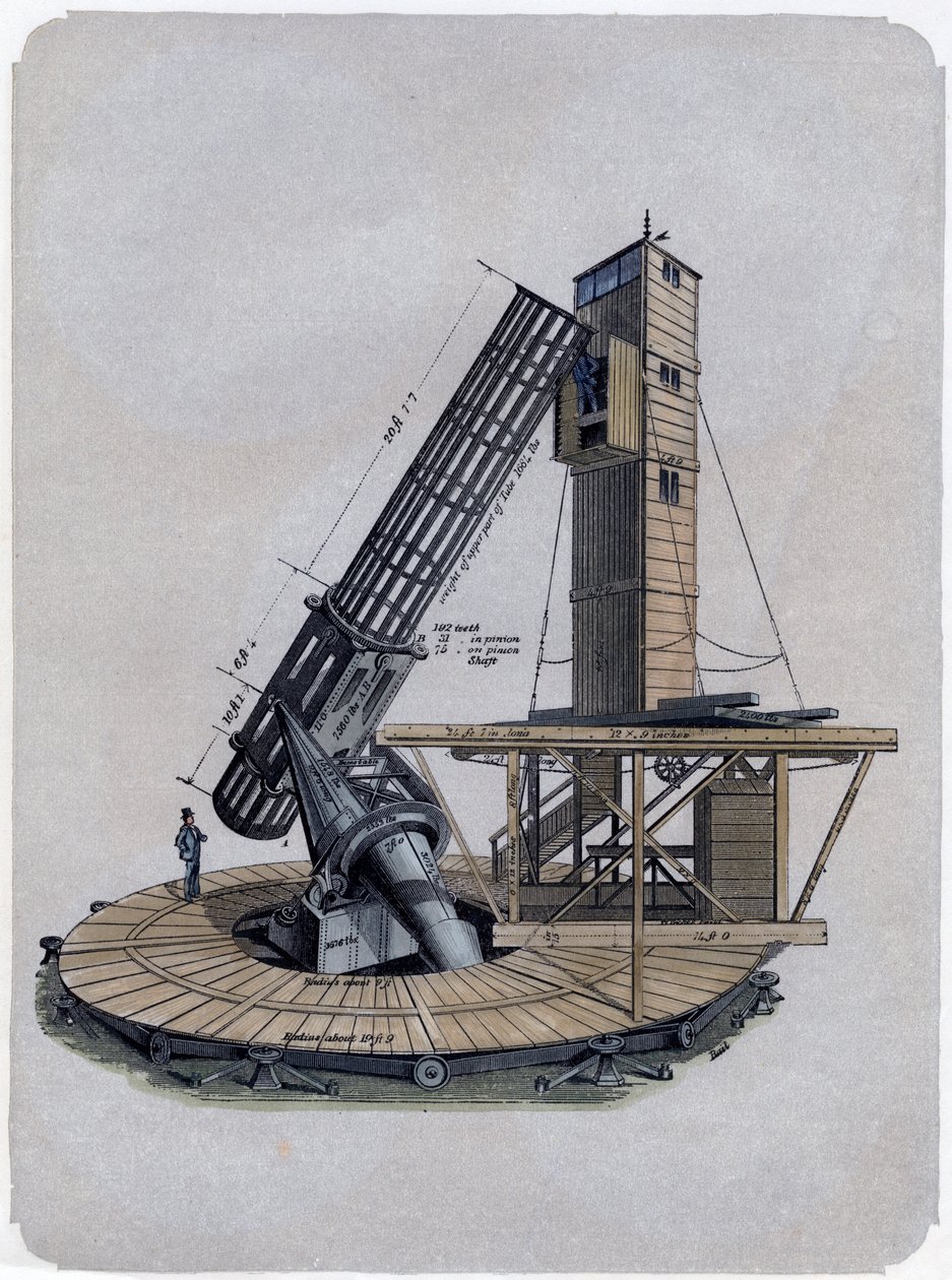 En Newtonsk reflektor, 1870 av Unbekannt