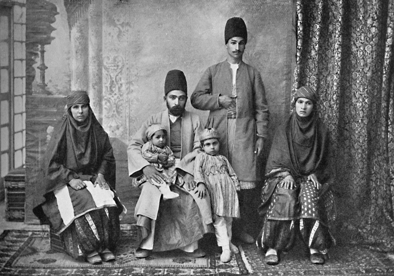 En persisk parsi-familj, 1902 av Unbekannt