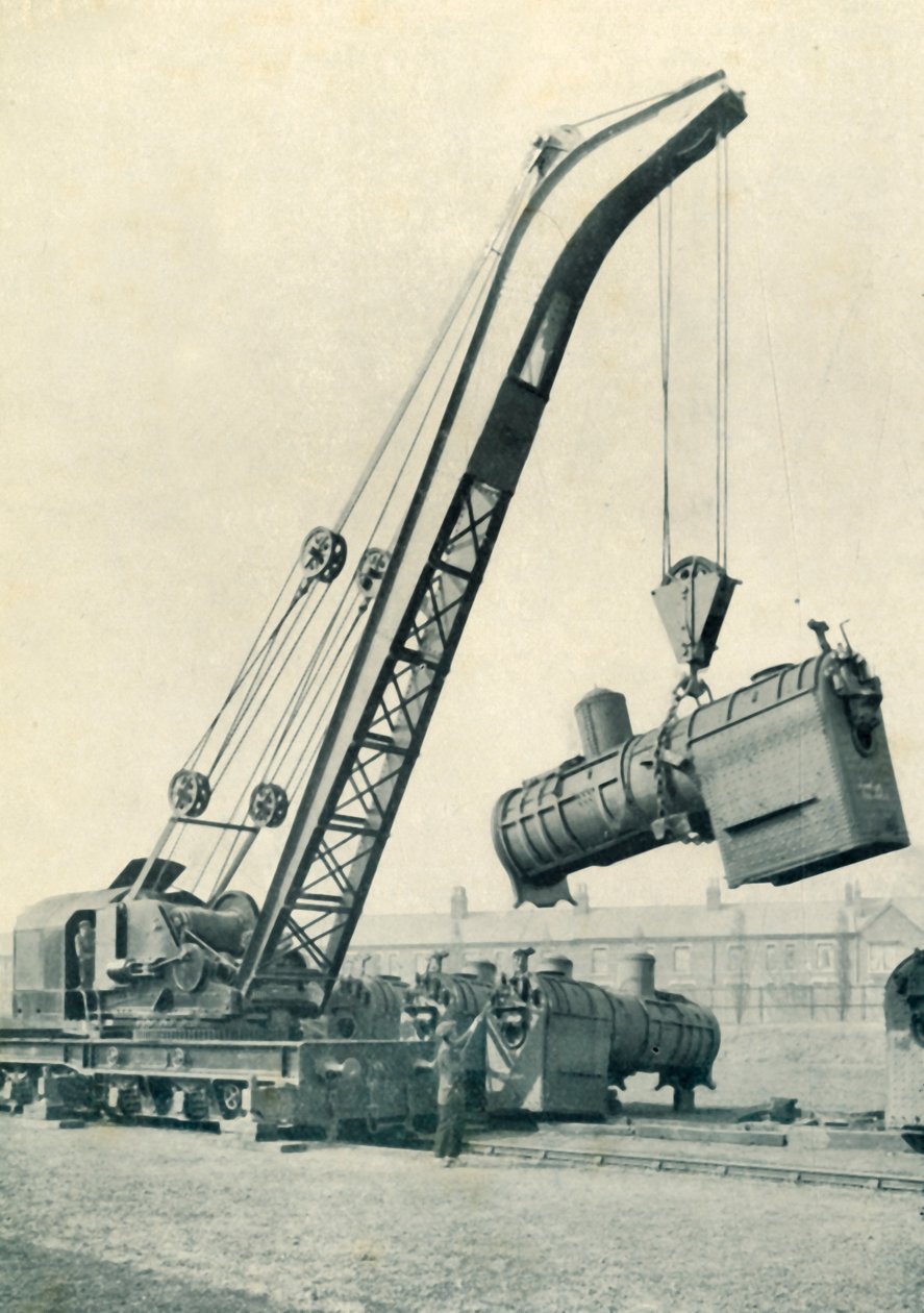 En järnvägskran, 1922. av Unbekannt