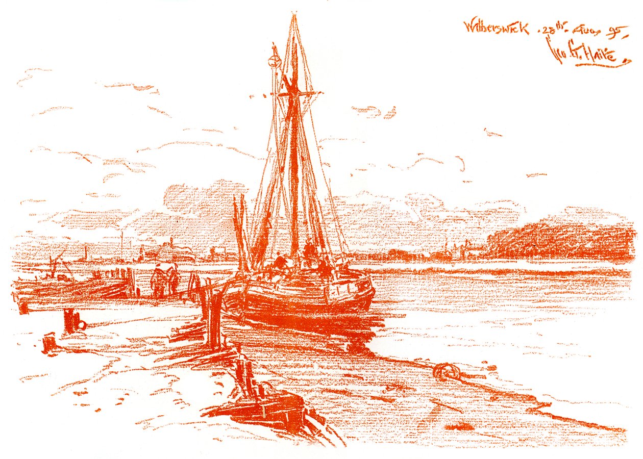 En skiss i Walberswick, 1899 av Unbekannt