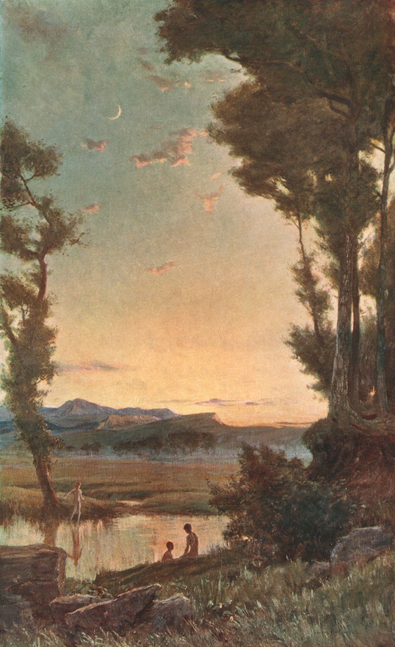 A Sylvan Stream, sent 1800-tal, c1902. av Unbekannt
