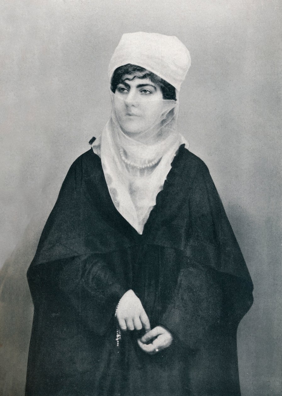 En turkisk dam i utomhusdräkt, 1912 av Unbekannt