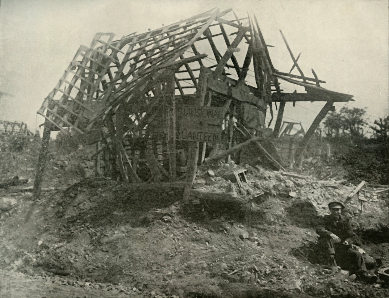 En by på västfronten, 1919. av Unbekannt