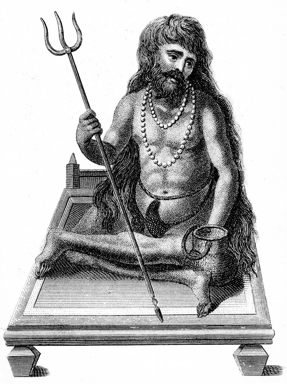 En yogi som mediterar, 1811 av Unbekannt