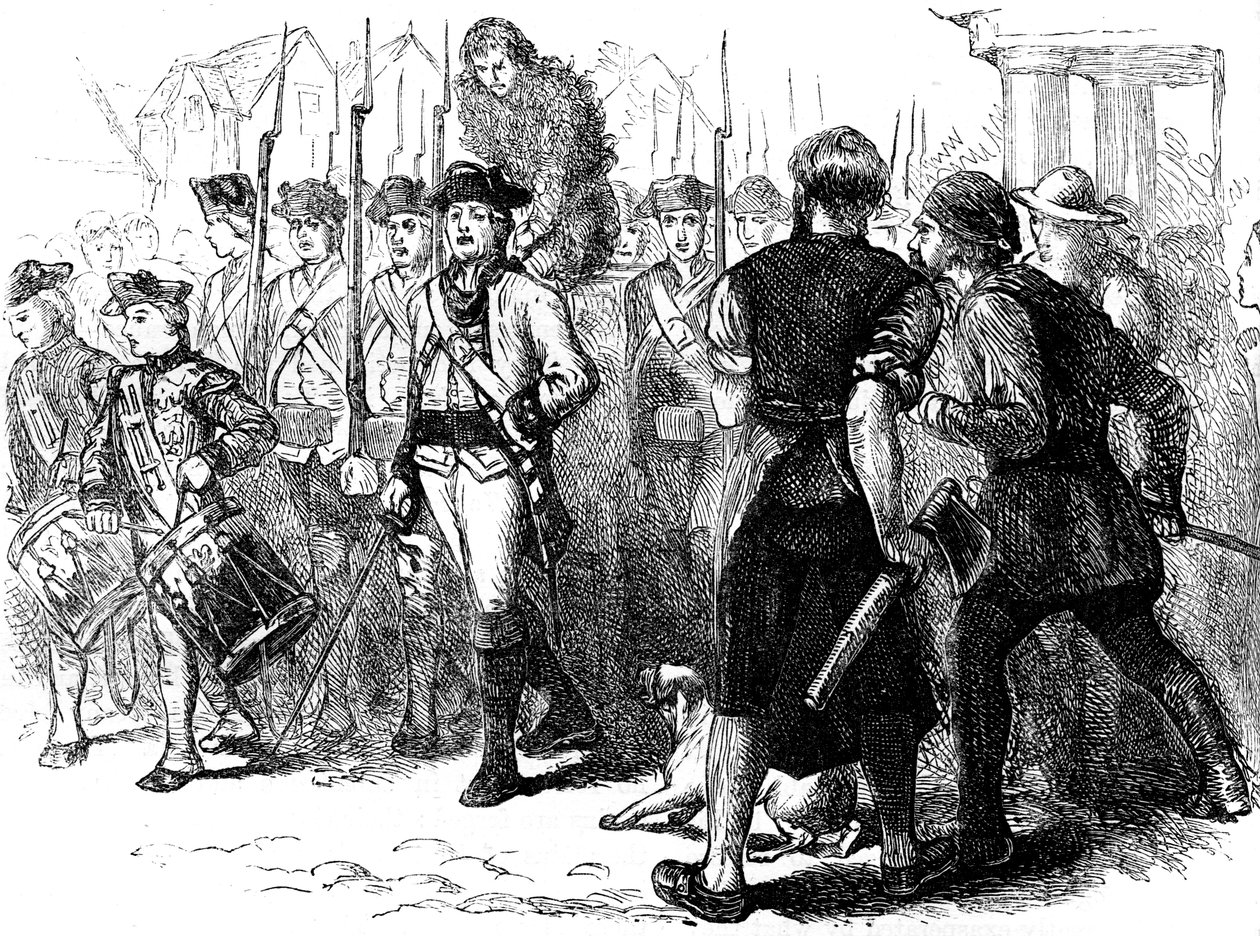 En landsman tjärad och befjädrad, Amerika, c1770-talet c1880 av Unbekannt