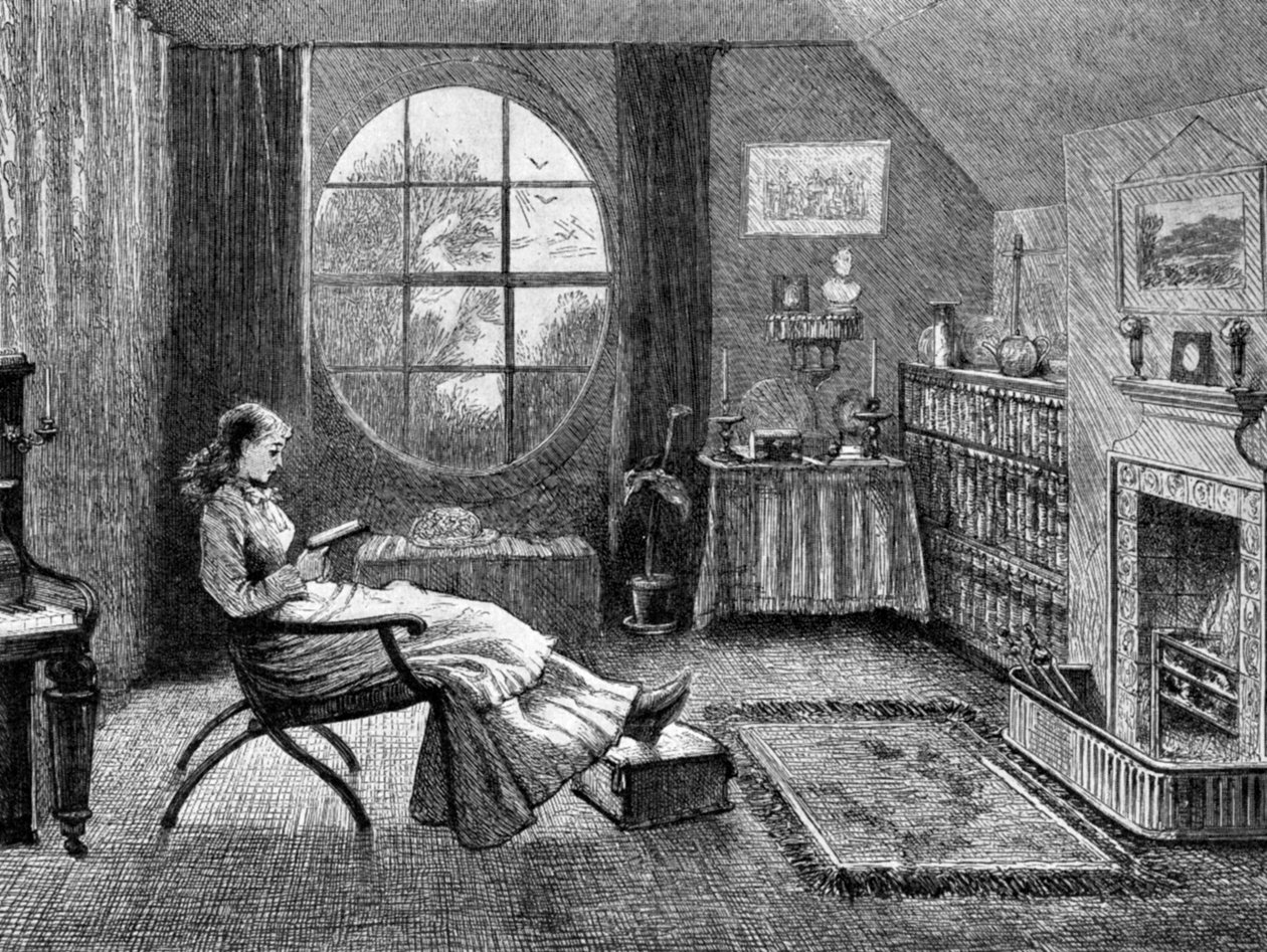 En kvinnlig student vid Cambridge University, 1873 1951 av Unbekannt