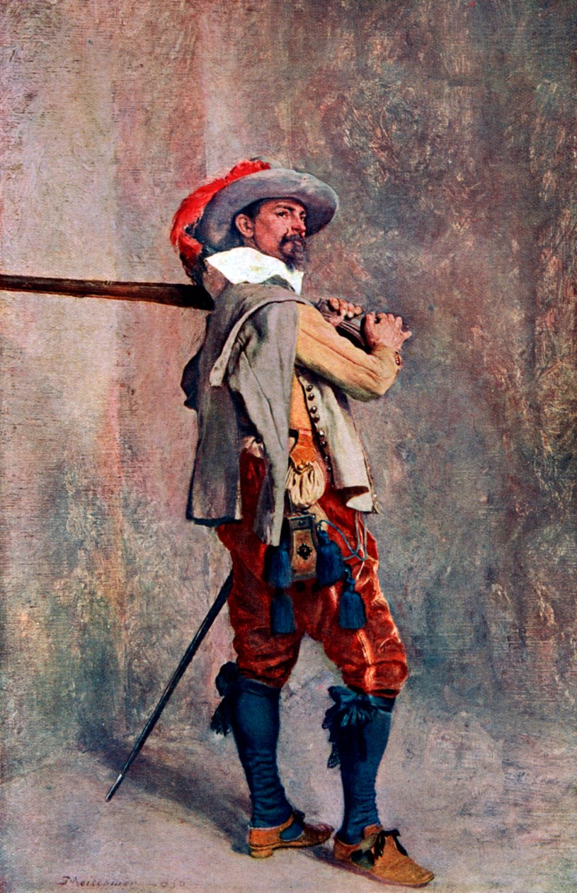 En musketör, c1600-c1650 1908-1909 av Unbekannt