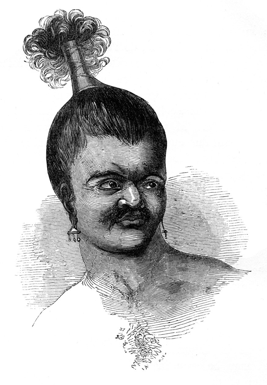 En infödd på Omdai Island, 1848 av Unbekannt