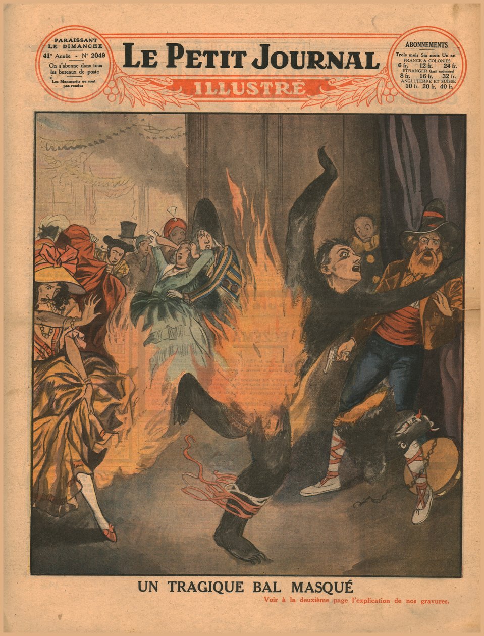 En tragisk maskerad bal, 1930. av Unbekannt