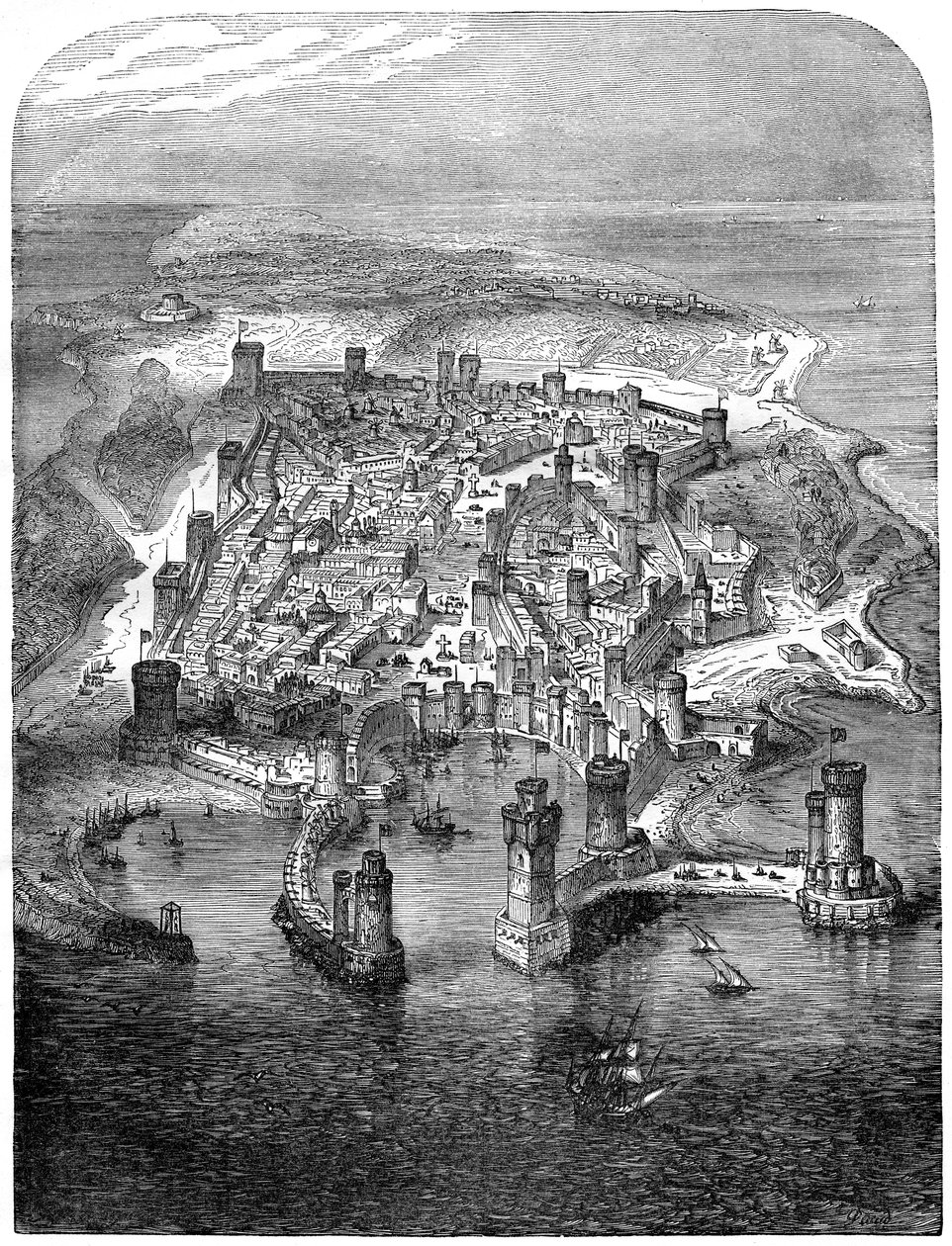 En utsikt över Rhodos, 1480 1882-1884 av Unbekannt