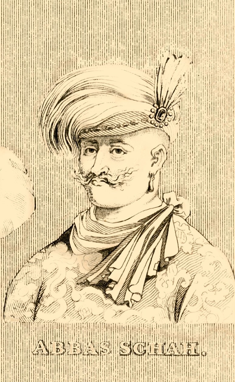 Abbas Shah, 1571-1629, 1830. av Unbekannt