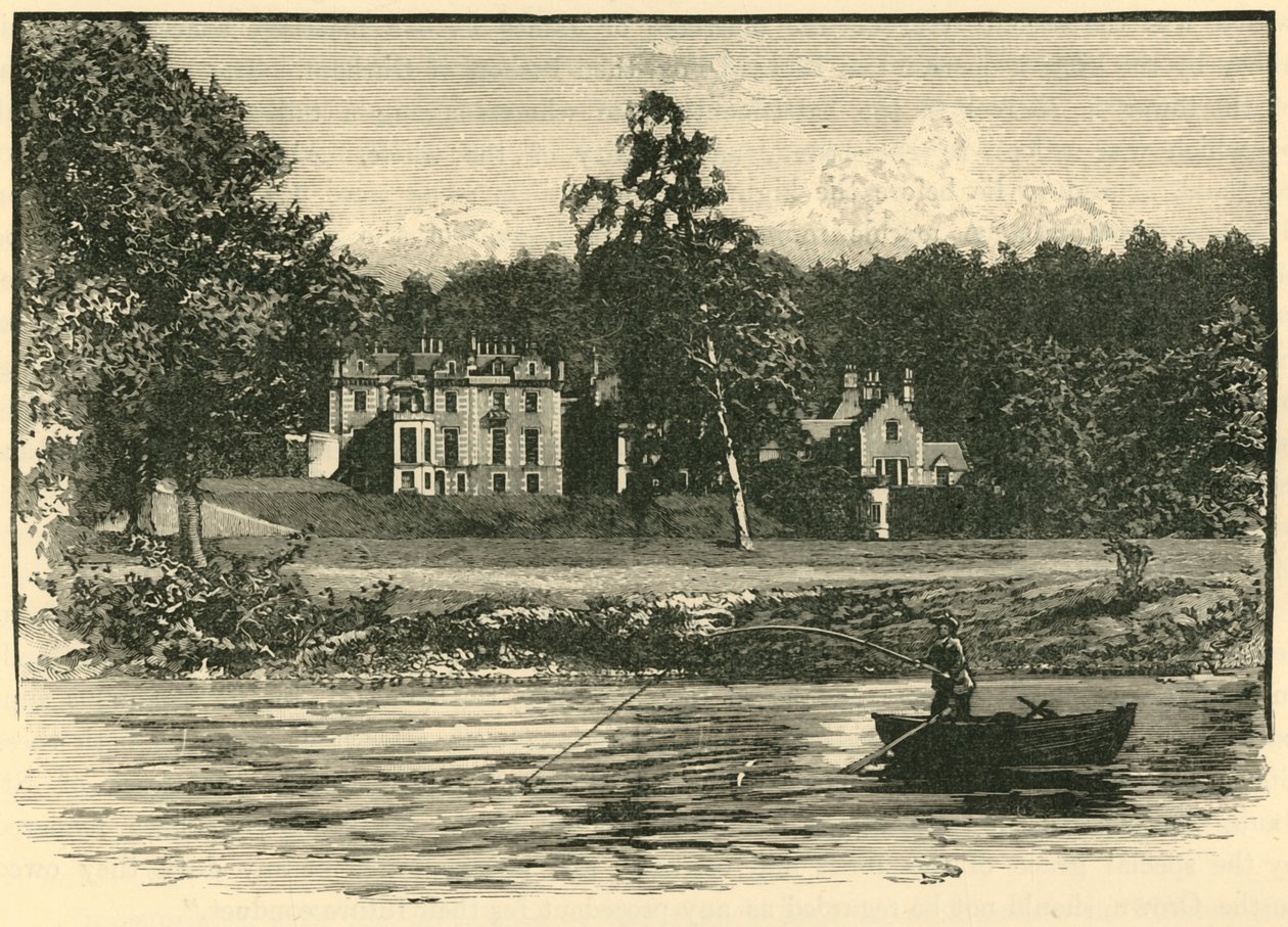 Abbotsford, från floden, 1898. av Unbekannt