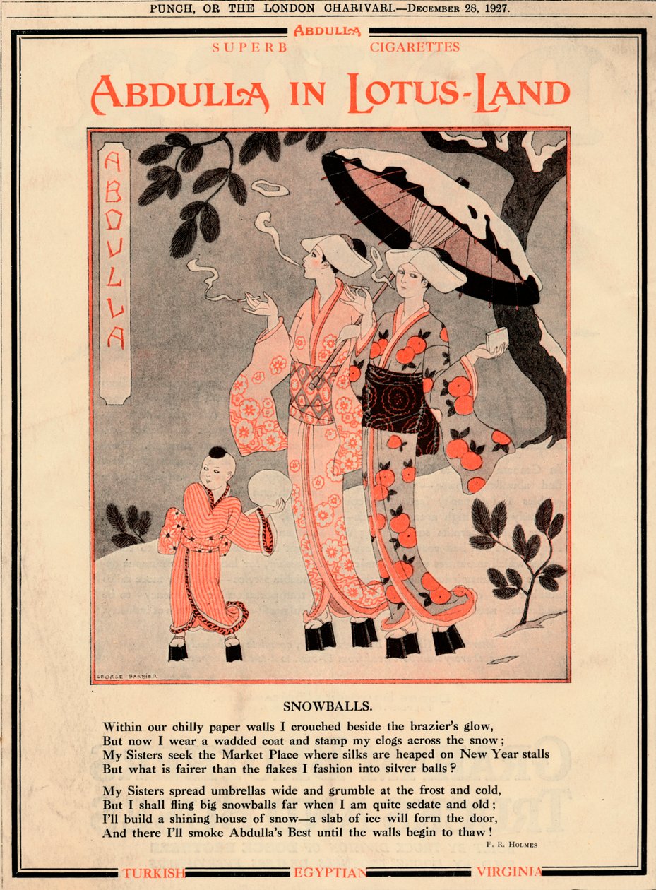 Abdullas i Lotus-Land - Snowballs, 1927 av Unbekannt