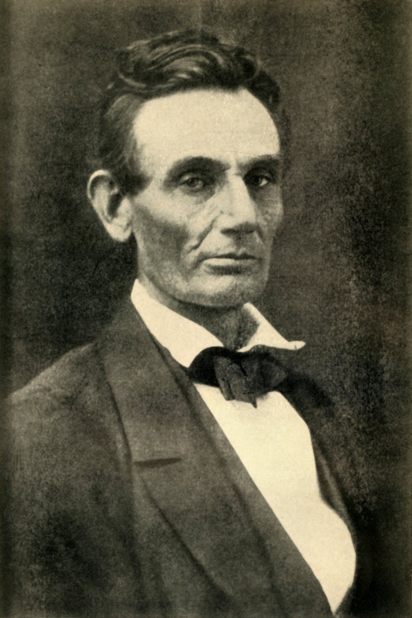 Abraham Lincoln, 1858, 1930. av Unbekannt