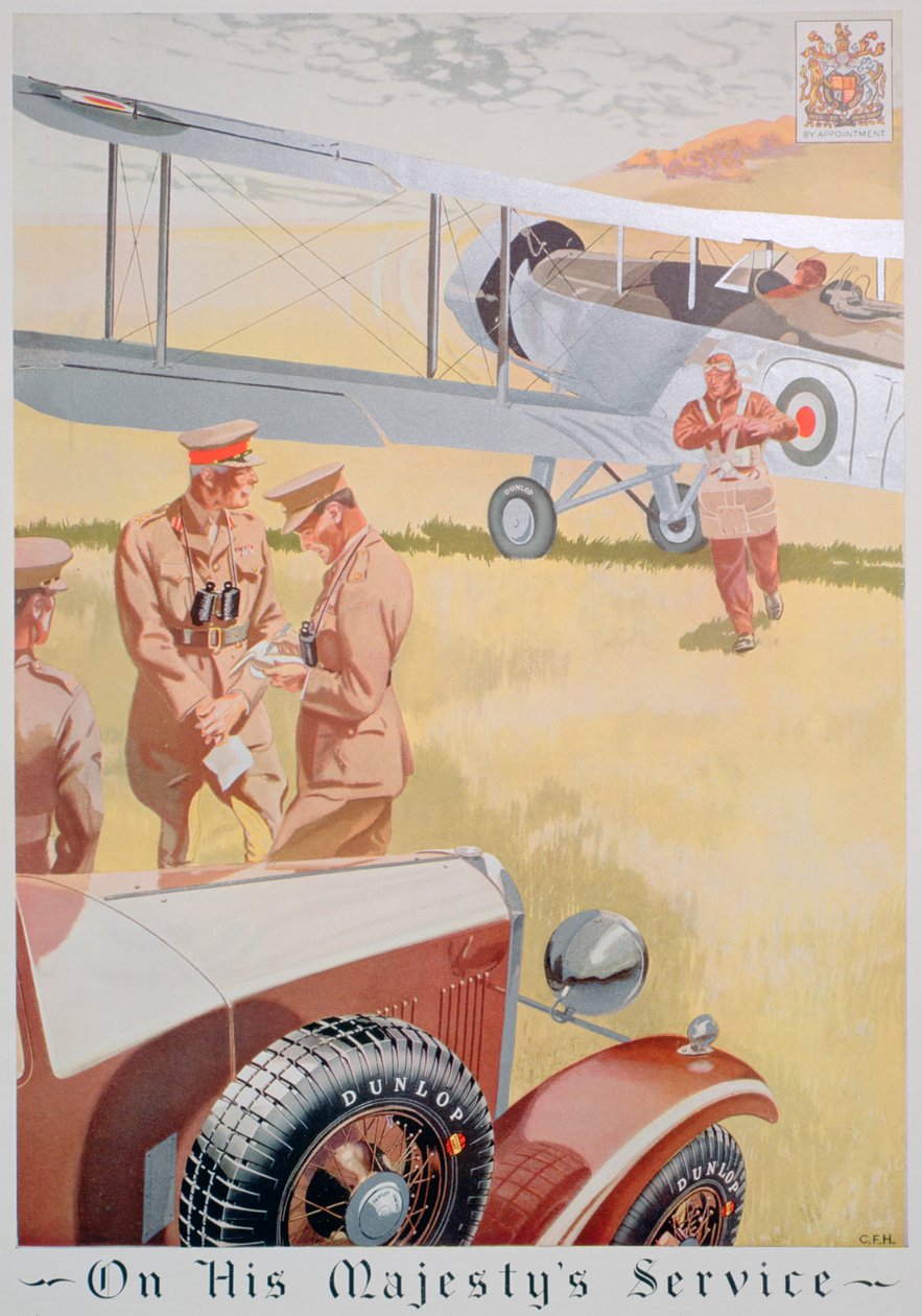 Annons för Dunlop-däck, 1934 av Unbekannt