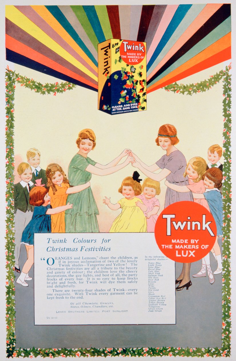 Annons för Twink dye, 1922 av Unbekannt