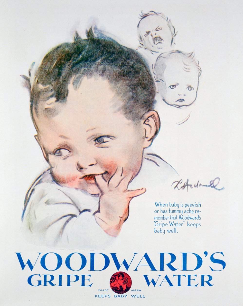 Annons för Woodwards Gripe Water, 1925 av Unbekannt