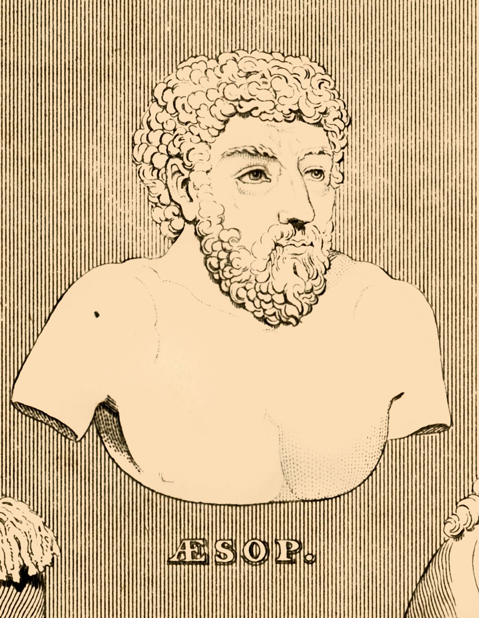 Aesop, c620-564 f.Kr., 1830. av Unbekannt