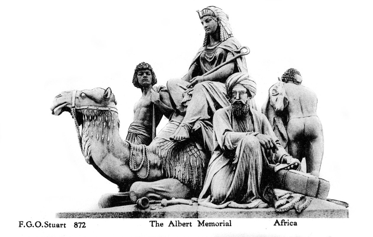 Afrika, Albert Memorial, London, 1900-talet av Unbekannt