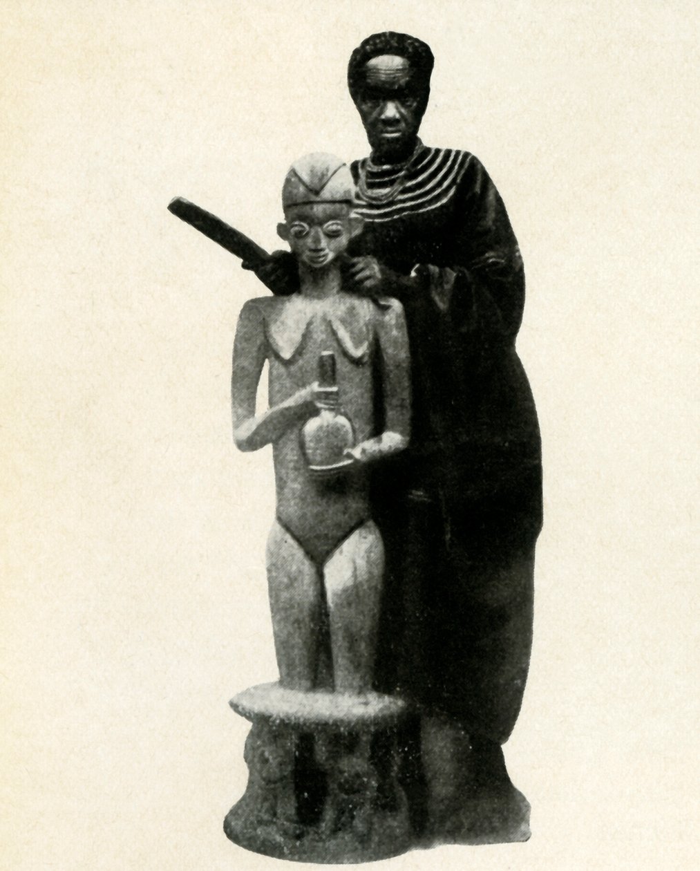Afrikansk skulptör Kameruner, 1947. av Unbekannt