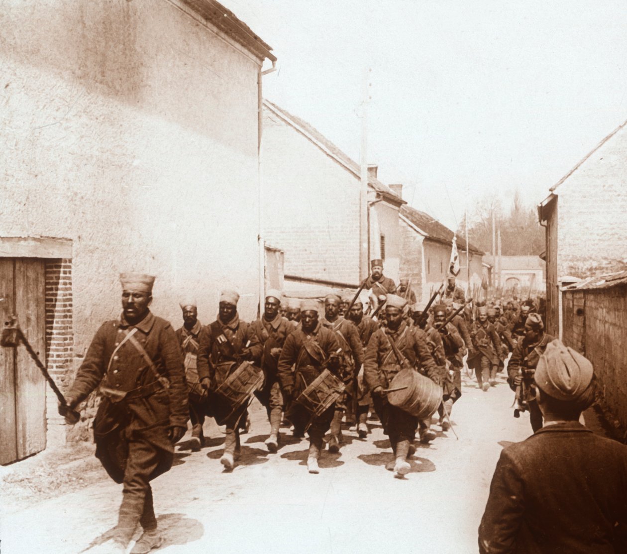 Afrikanska trupper, c1914-c1918 av Unbekannt