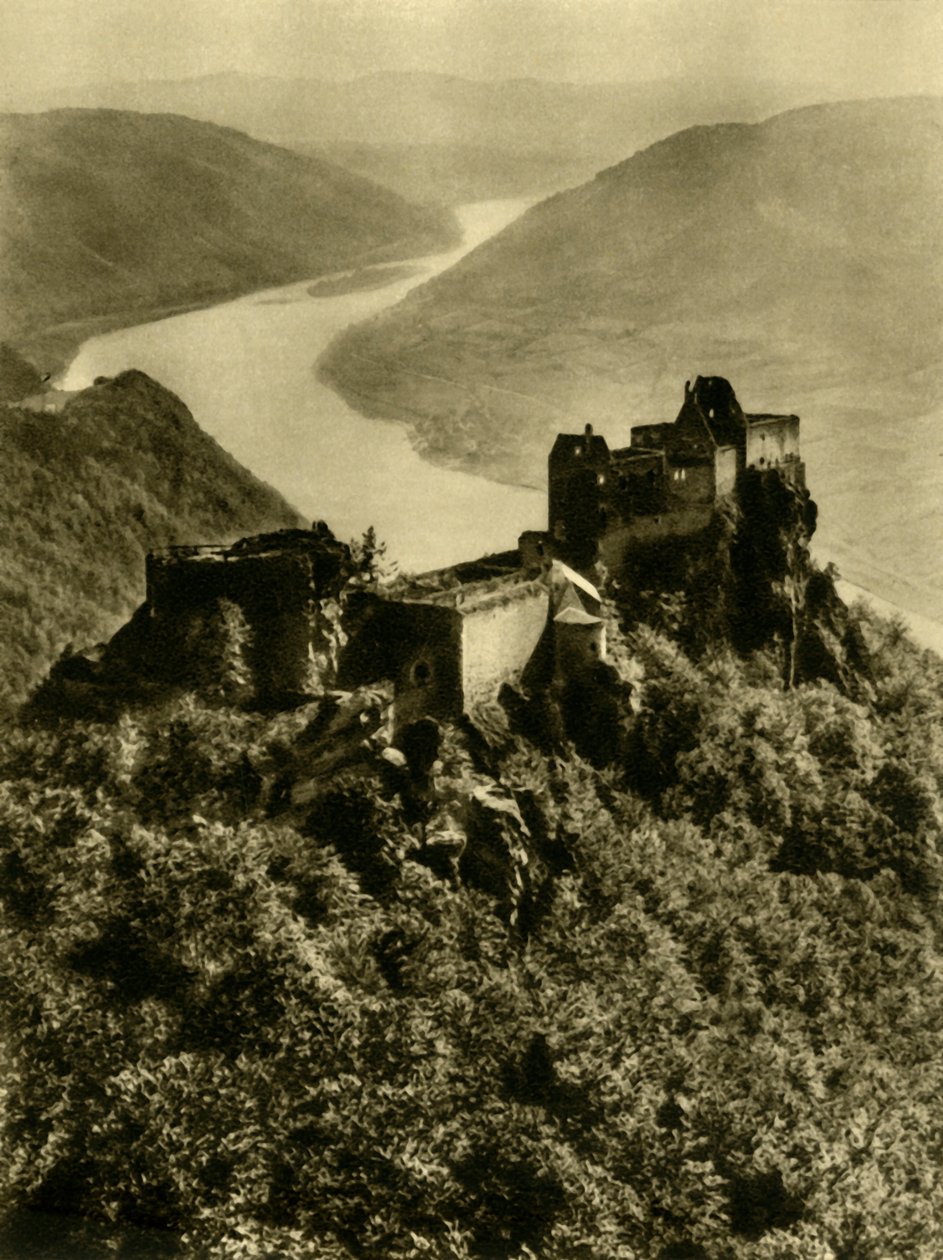 Aggstein slott, Wachau, Niederösterreich, c1935. av Unbekannt