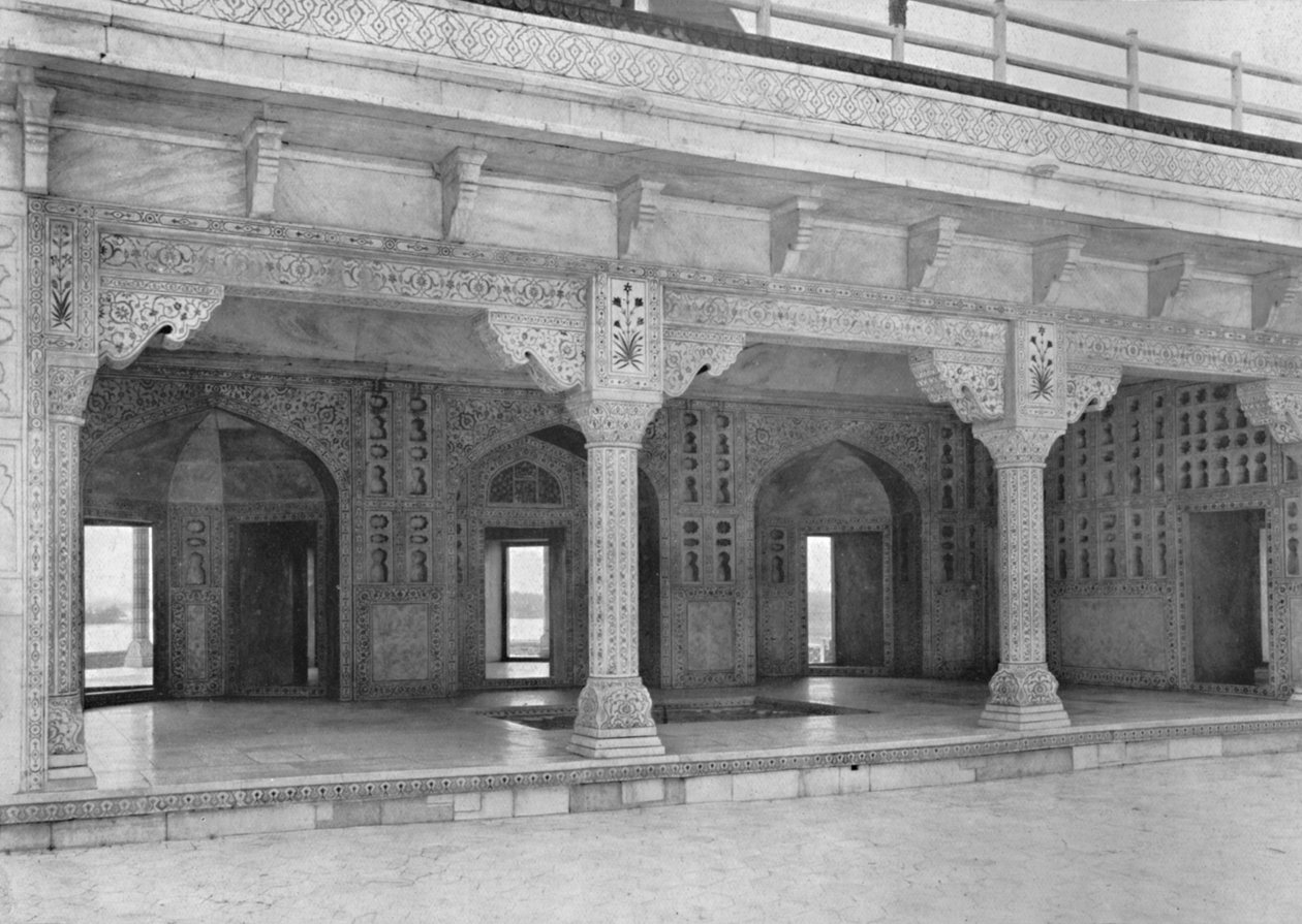 Agra. Ett rum i Jasmintornet, c1910. av Unbekannt