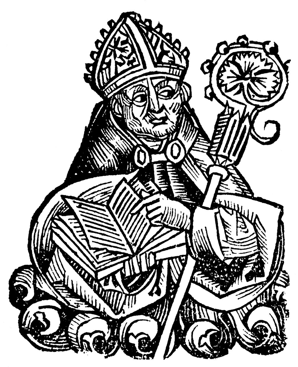 Albertus Magnus c1200-1280 tyskfödd dominikanermunk, 1493 av Unbekannt
