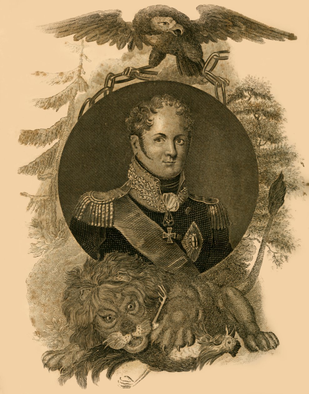 Alexander Kejsare av Ryssland, 1777-1825, 1816. av Unbekannt