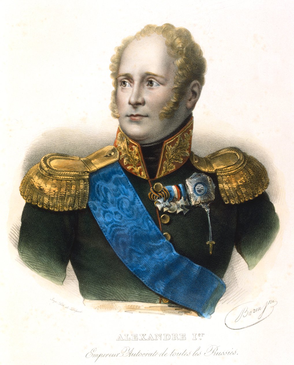 Alexander I, tsar av Ryssland, c1801-1825 av Unbekannt