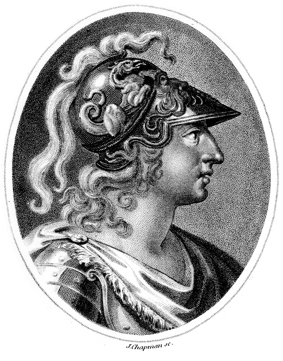 Alexander den store 356-323 f.Kr., c1800 av Unbekannt