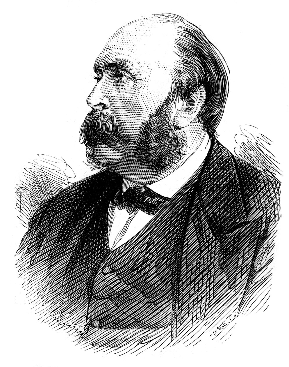 Alexandre Auguste Ledru-Rollin, fransk politiker, 1875 av Unbekannt
