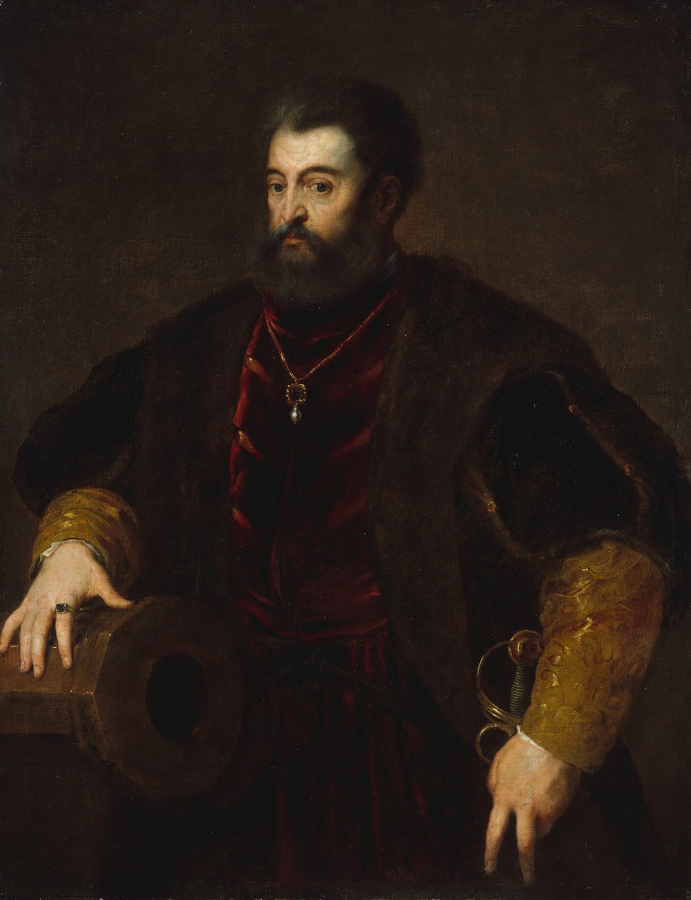 Alfonso dEste 1486-1534, hertig av Ferrara. av Unbekannt