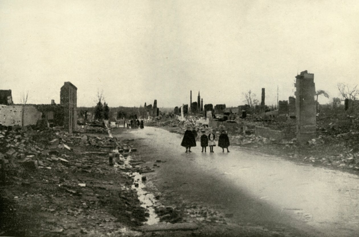 Allt som återstår av Sermaize, 1919. av Unbekannt