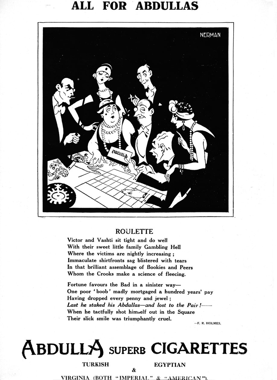 Allt för Abdullas - Roulette, 1927 av Unbekannt
