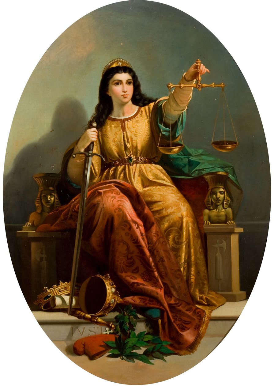 Allegory of Justice, c. 1870. av Unbekannt