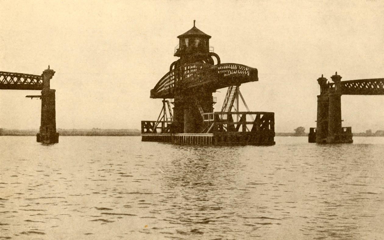 Alloa svängbro, 1930. av Unbekannt