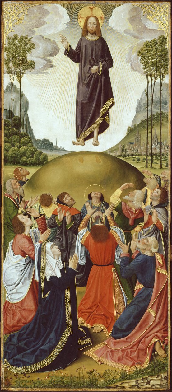 Altartavla från Thuison-les-Abbeville: The Ascension, 14901500. av Unbekannt