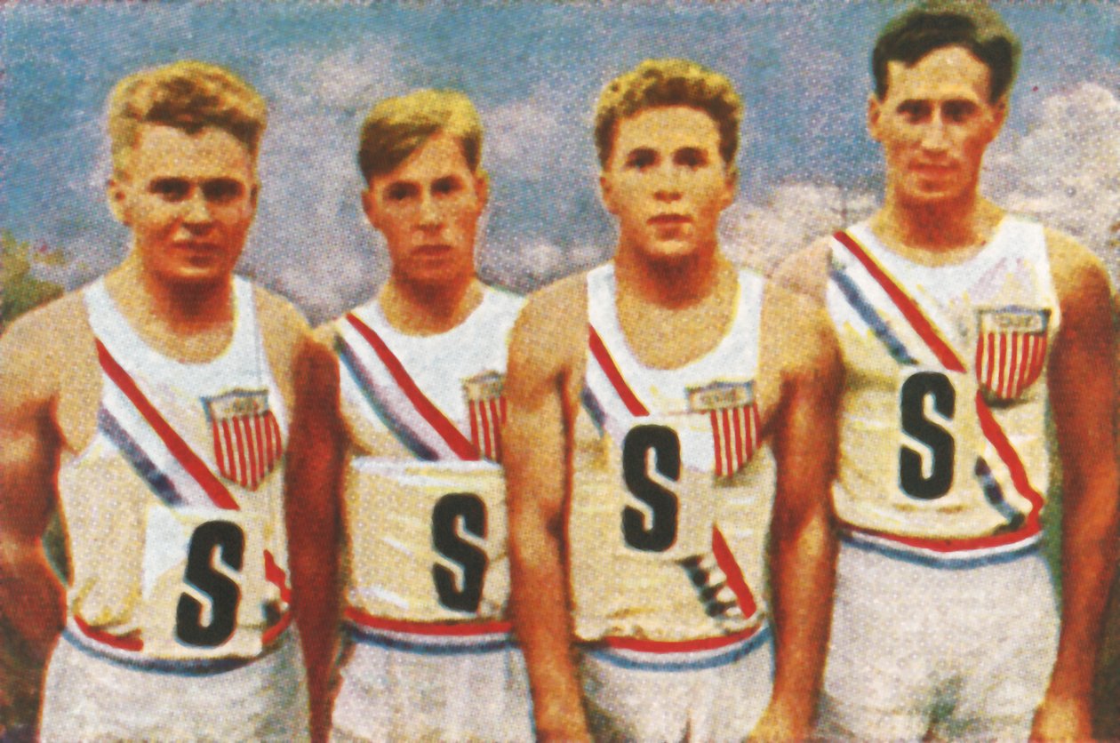 Amerikanskt lag, 4 x 100 m stafett, 1928. av Unbekannt