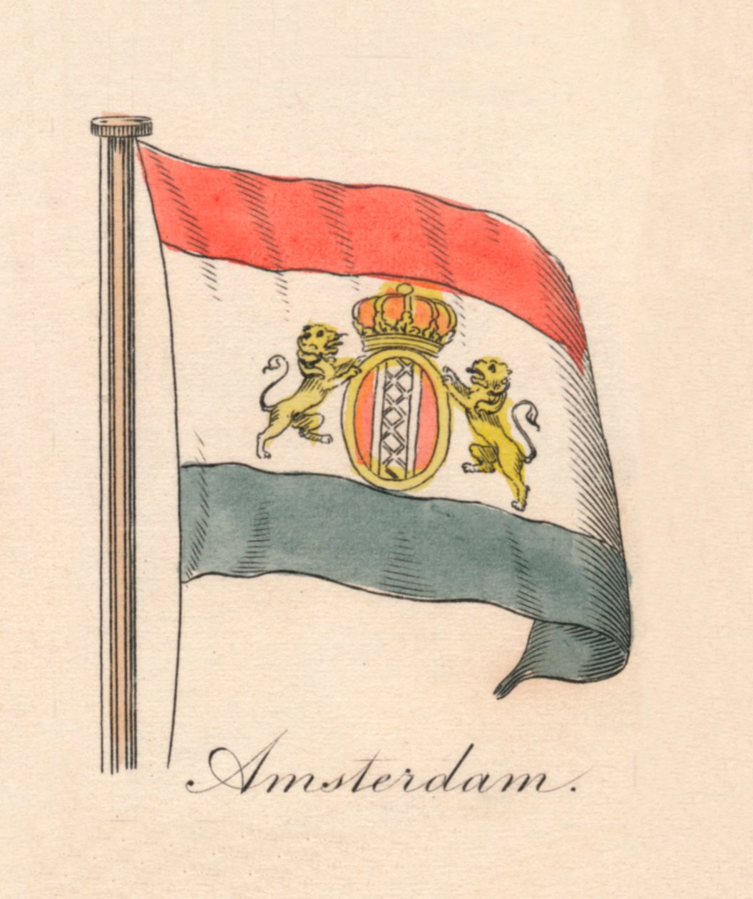 Amsterdam, 1838 av Unbekannt